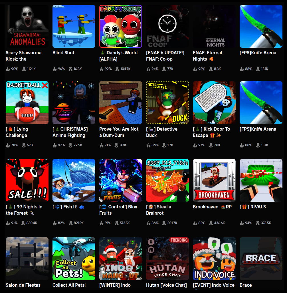 Roblox games